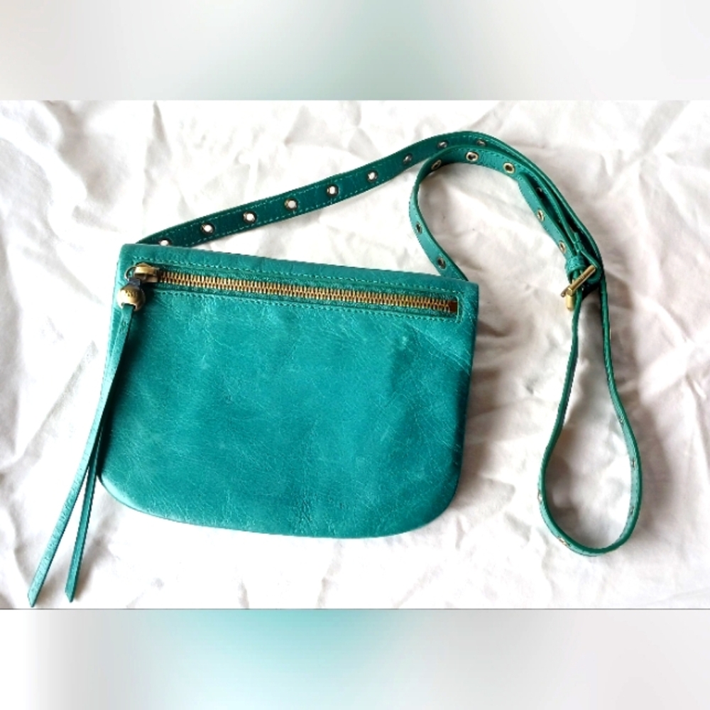 Hobo Green Leather Belt Bag Fanny Pack